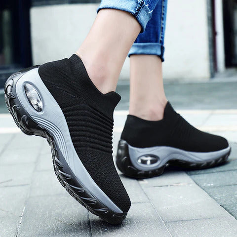 Breathable No-Tie Stretch Shoes